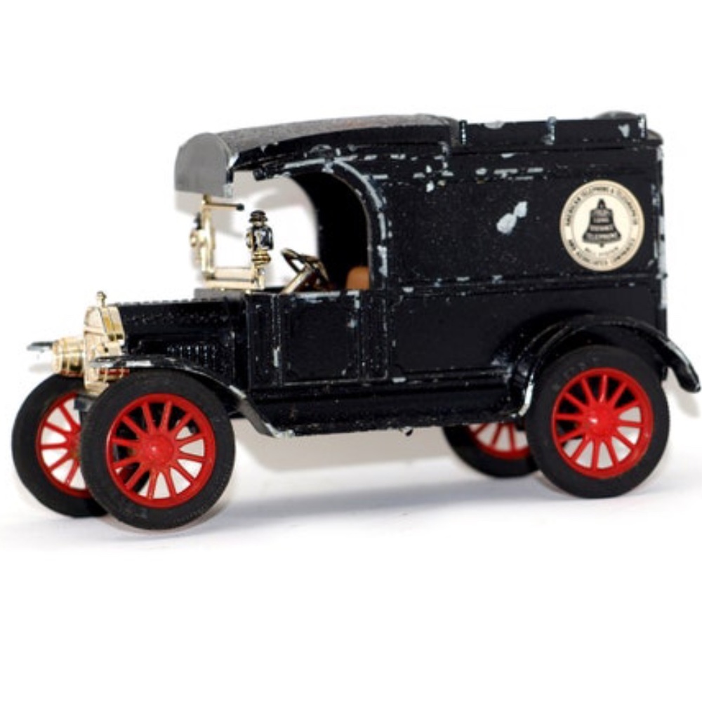Vintage Metal Ford Model T Van Bank, Car Bank, Piggy Bank,1913 Ford Model T